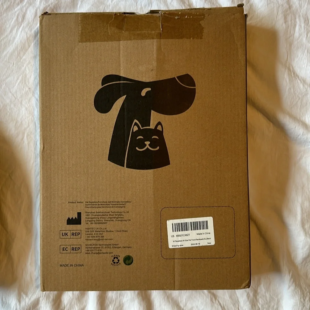 Pawaboo front backpack